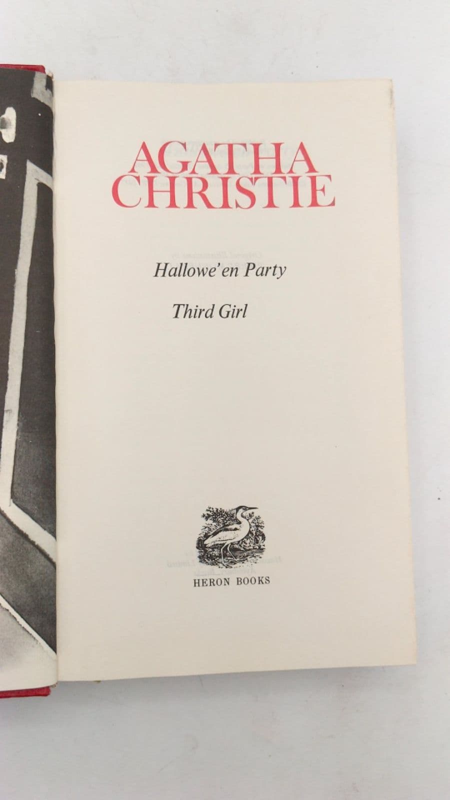 Hallowe'en Party Third Girl by Agatha Christie - title page