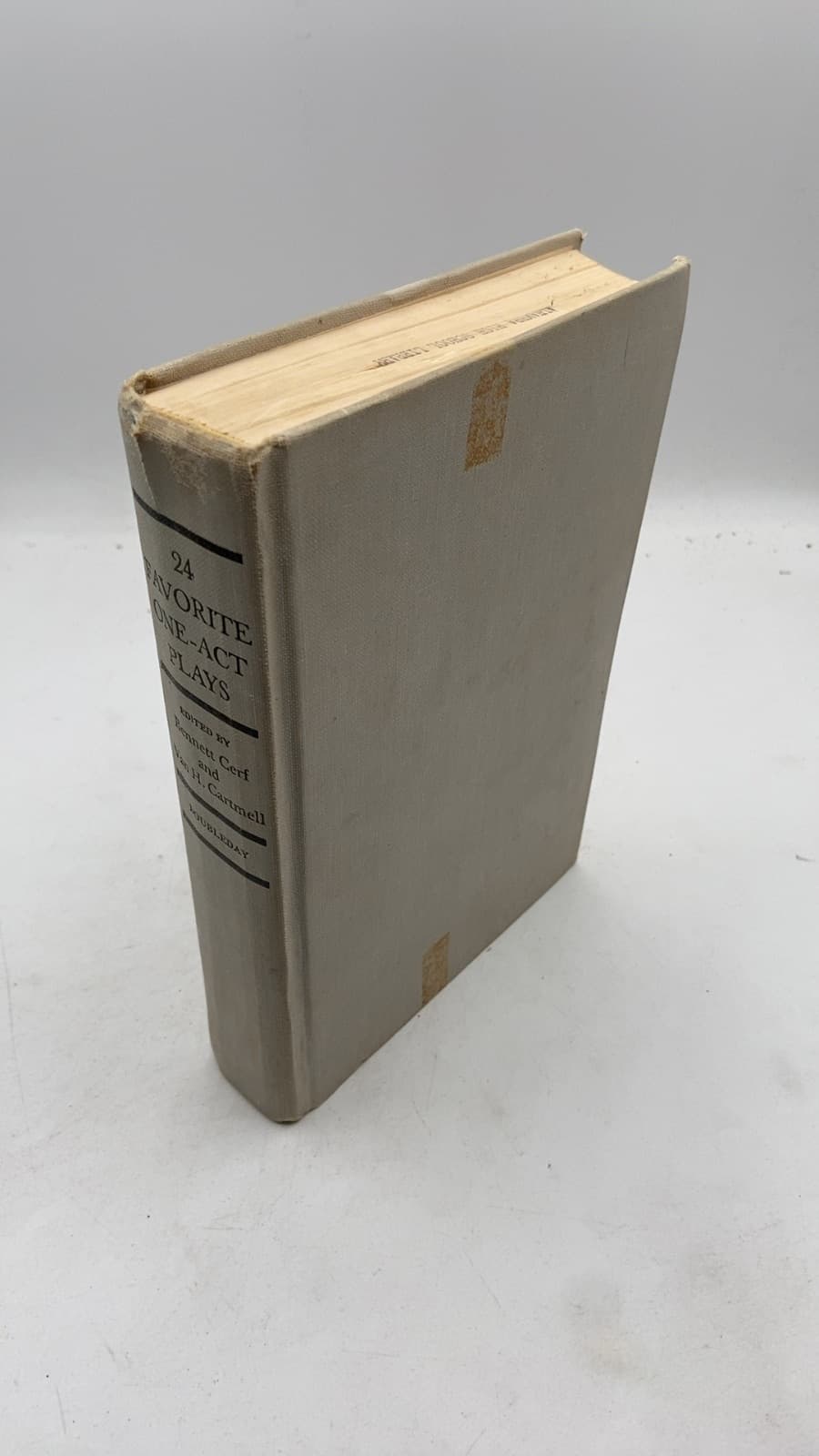 24 Favorite One-Act Plays by Edited by Bennett Cerf and Van H. Cartmell - front cover