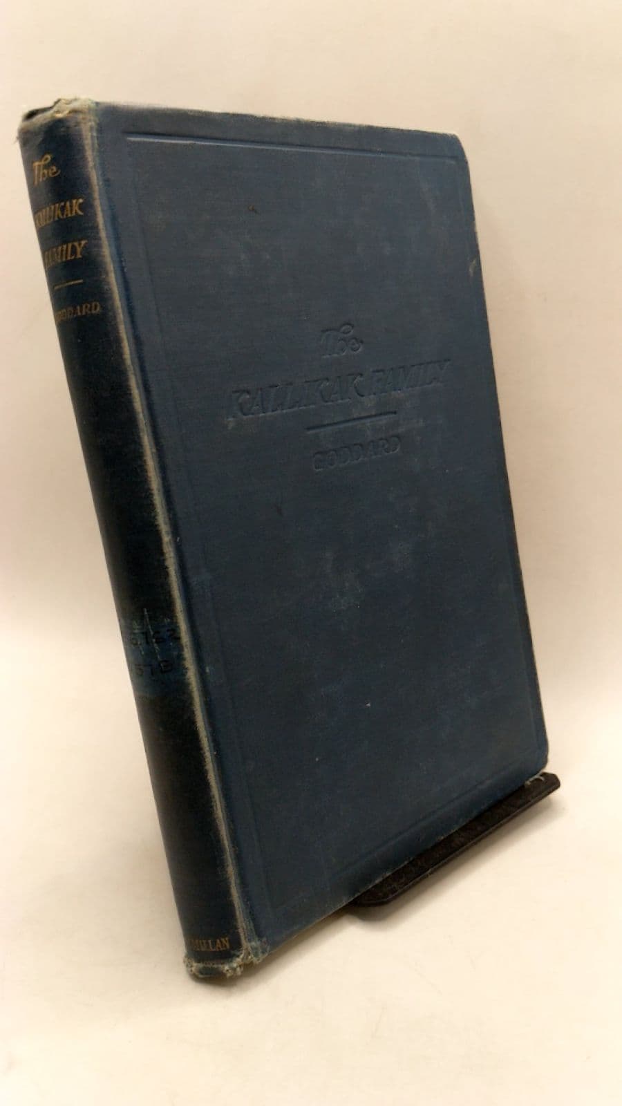 The Kallikak Family: A Study in the Heredity of Feeble-Mindedness by Henry Herbert Goddard, Ph.D. - front cover