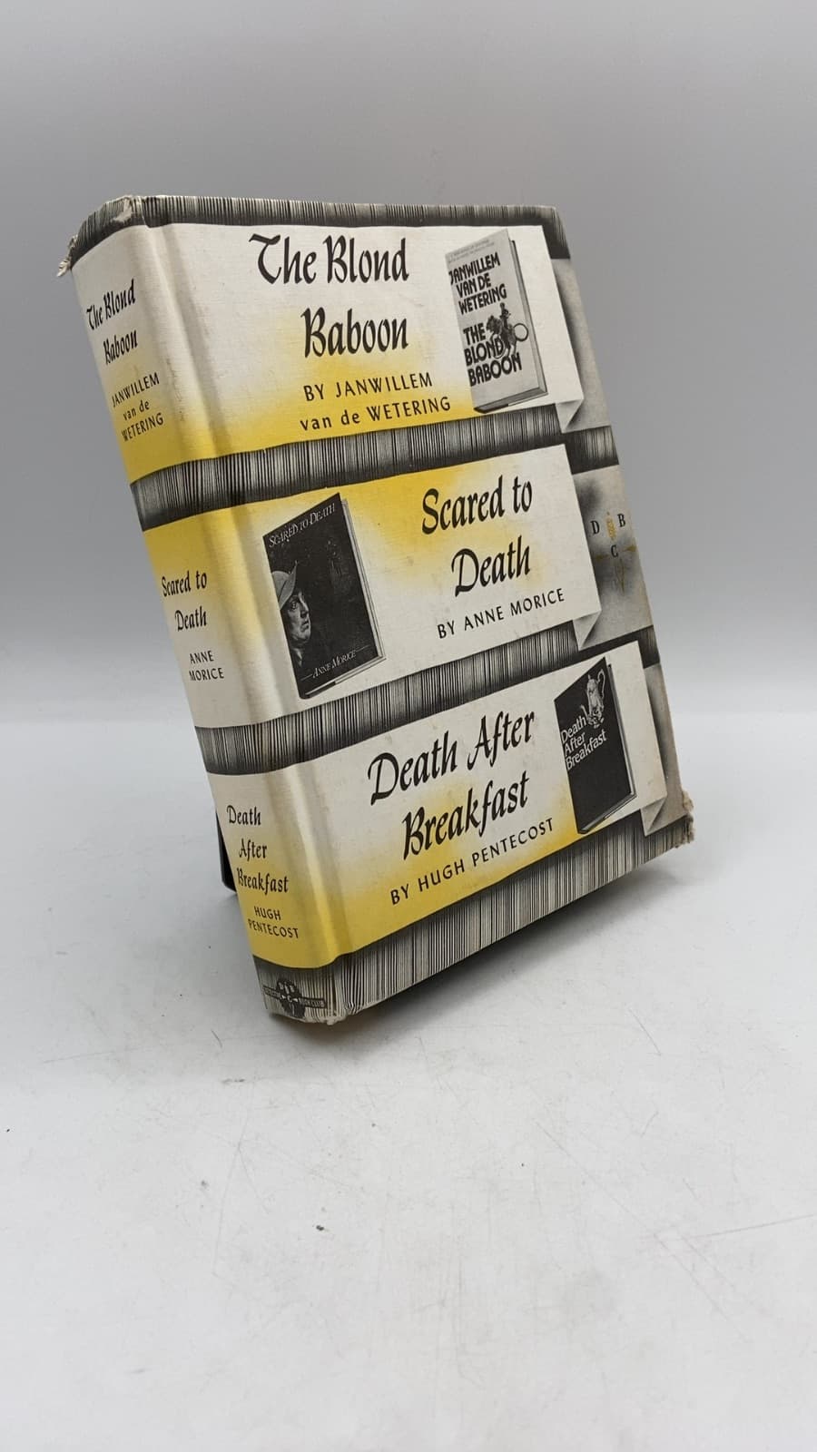 The Blond Baboon / Scared to Death / Death After Breakfast by Janwillem van de Wetering / Anne Morice / Hugh Pentecost - front cover