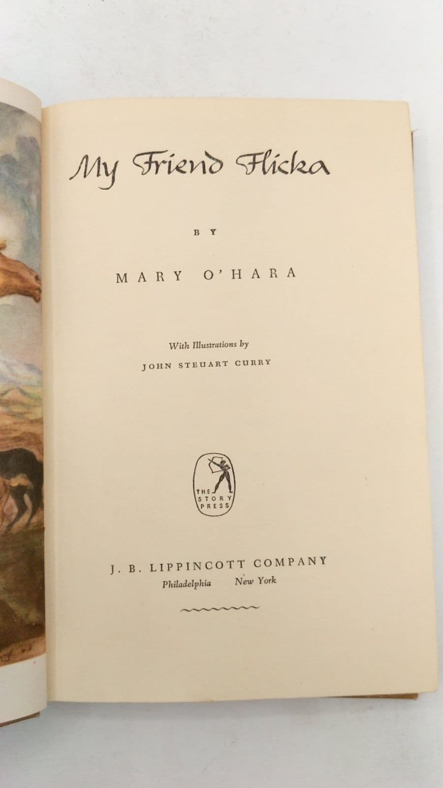 My Friend Flicka by Mary O'Hara - title page