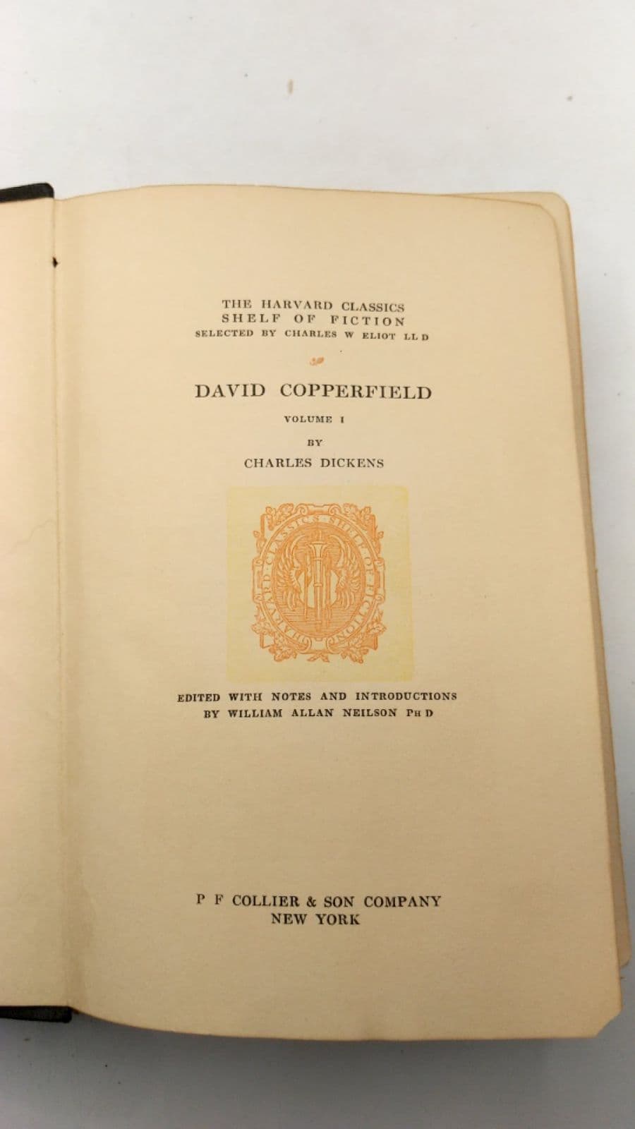 David Copperfield Volume I by Charles Dickens - title page