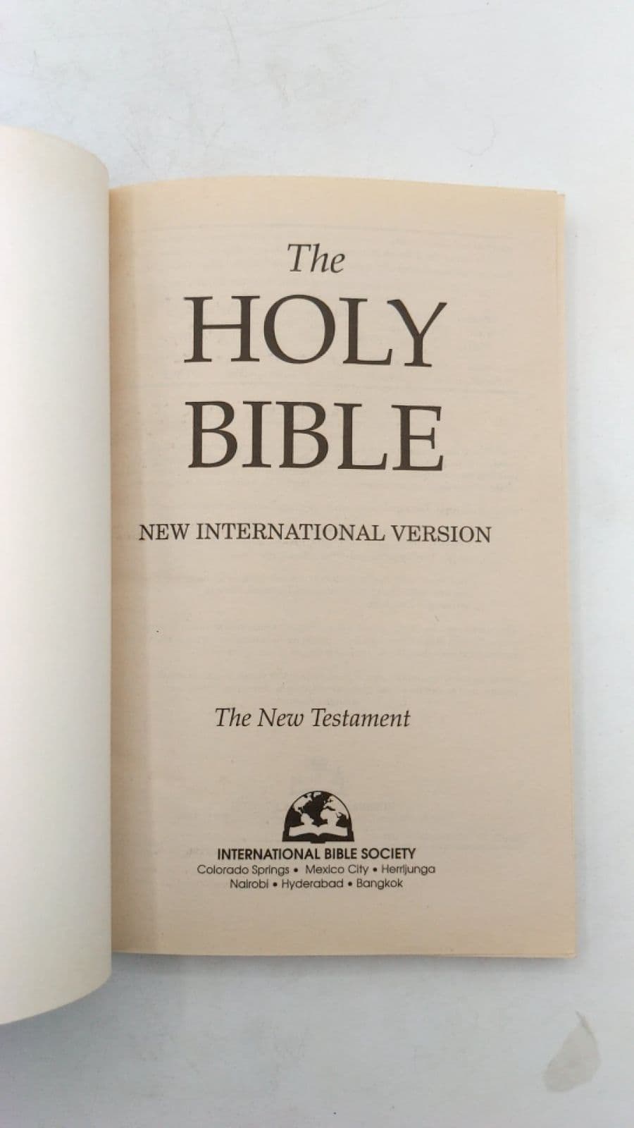 The Holy Bible: New International Version - The New Testament - title page