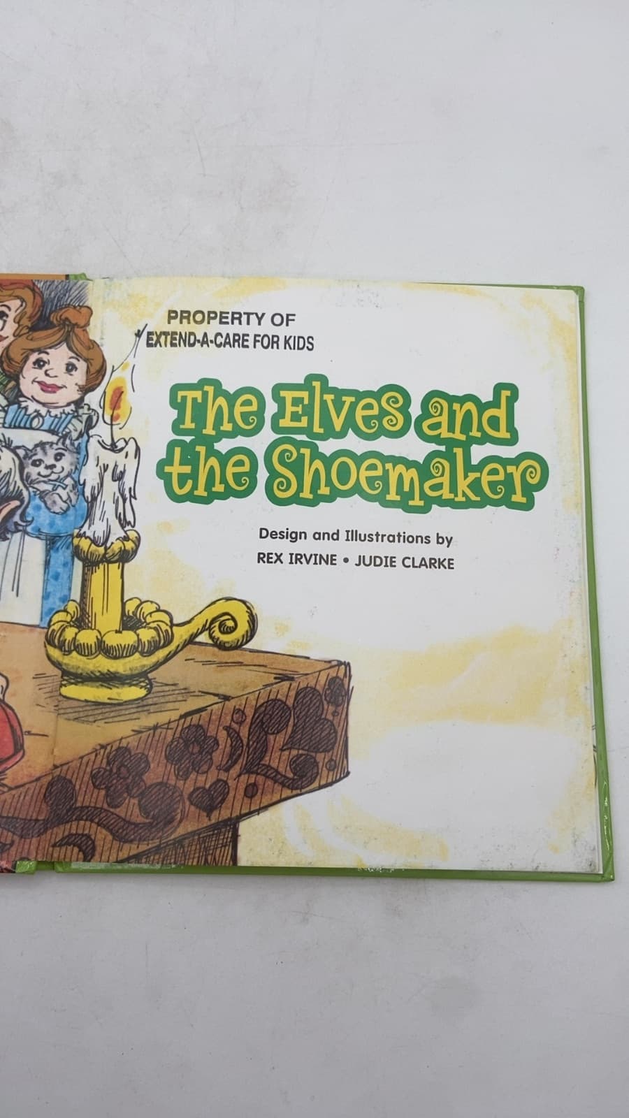 The Elves and the Shoemaker by Rex Irvine, Judie Clarke - title page