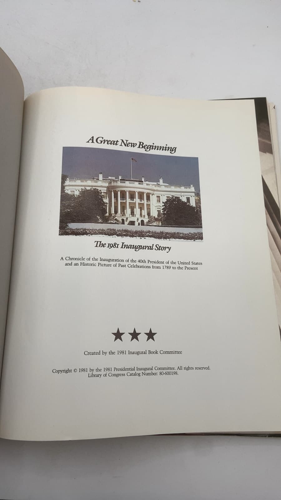 A Great New Beginning - title page