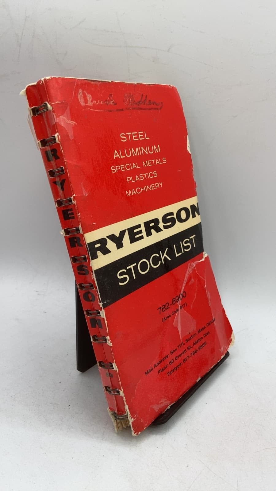 Ryerson Stock List - front cover