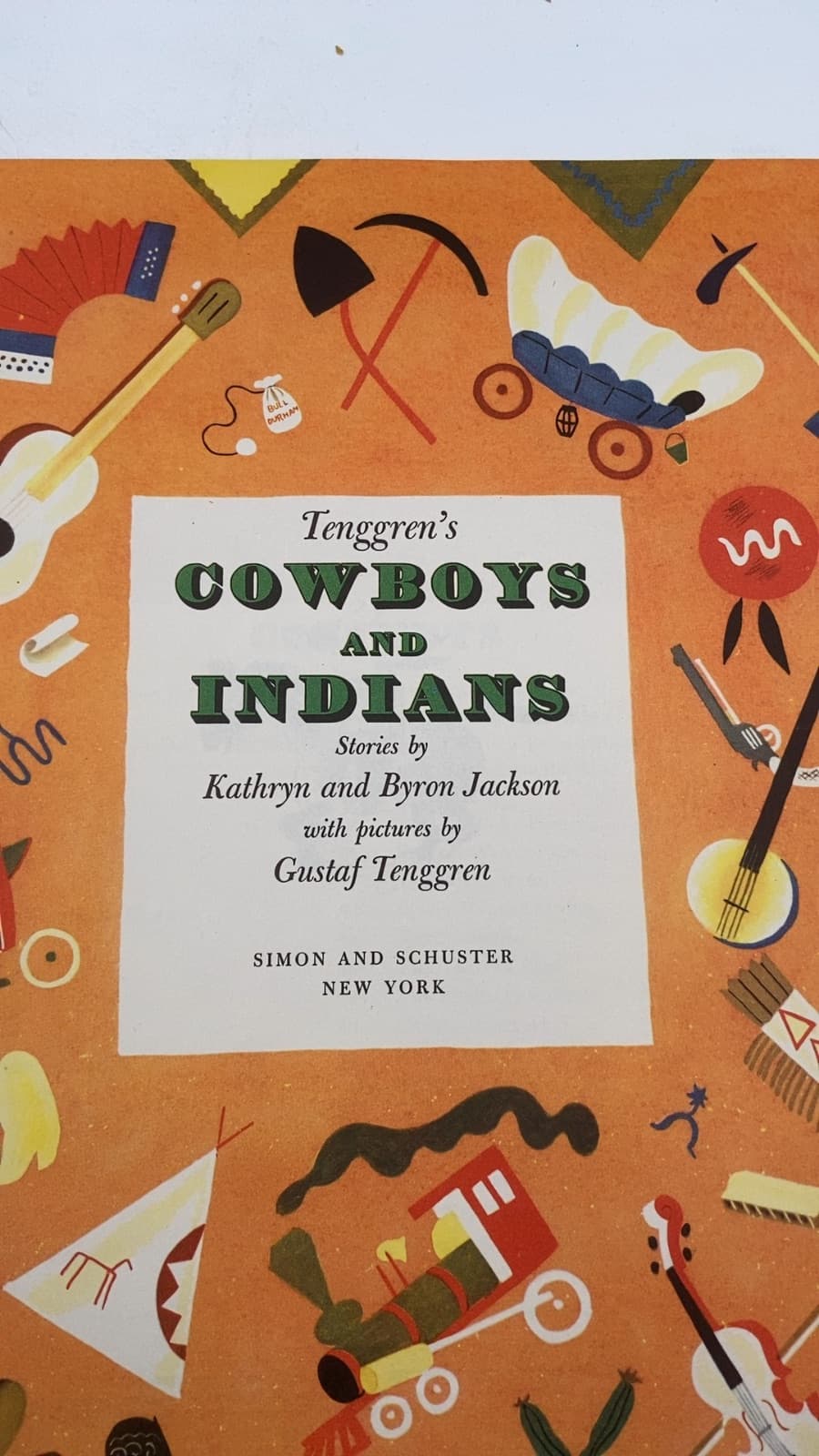 Tenggren's Cowboys and Indians by Kathryn and Byron Jackson - title page