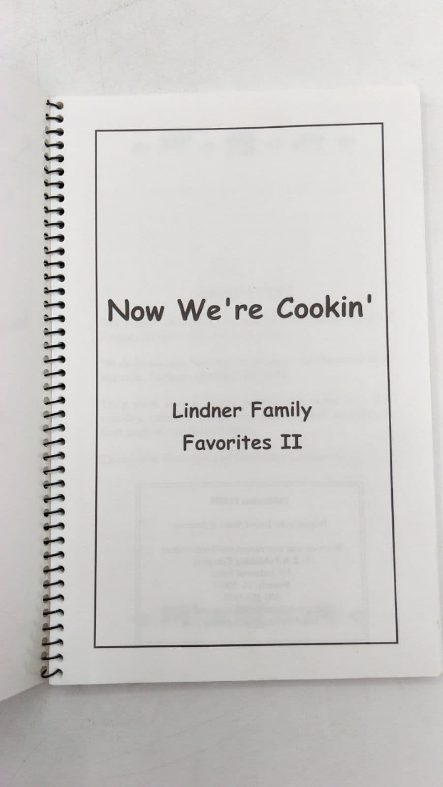 Now We're Cookin' - title page