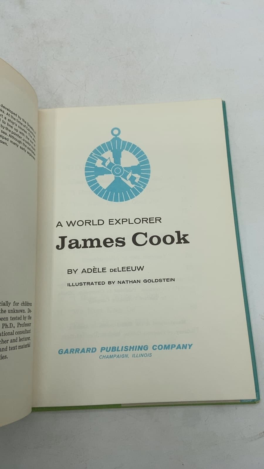 James Cook by Adèle deLeeuw - title page