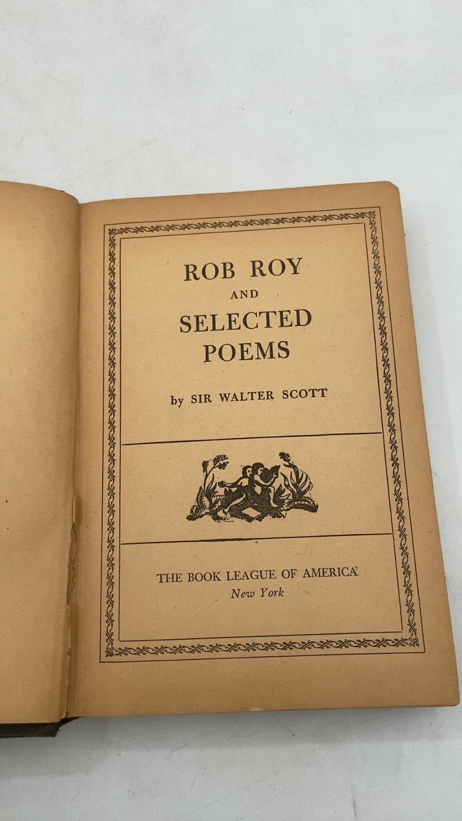 Rob Roy and Selected Poems by Sir Walter Scott - title page