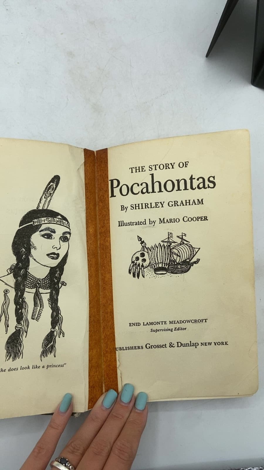 The Story of Pocahontas by Shirley Graham - title page