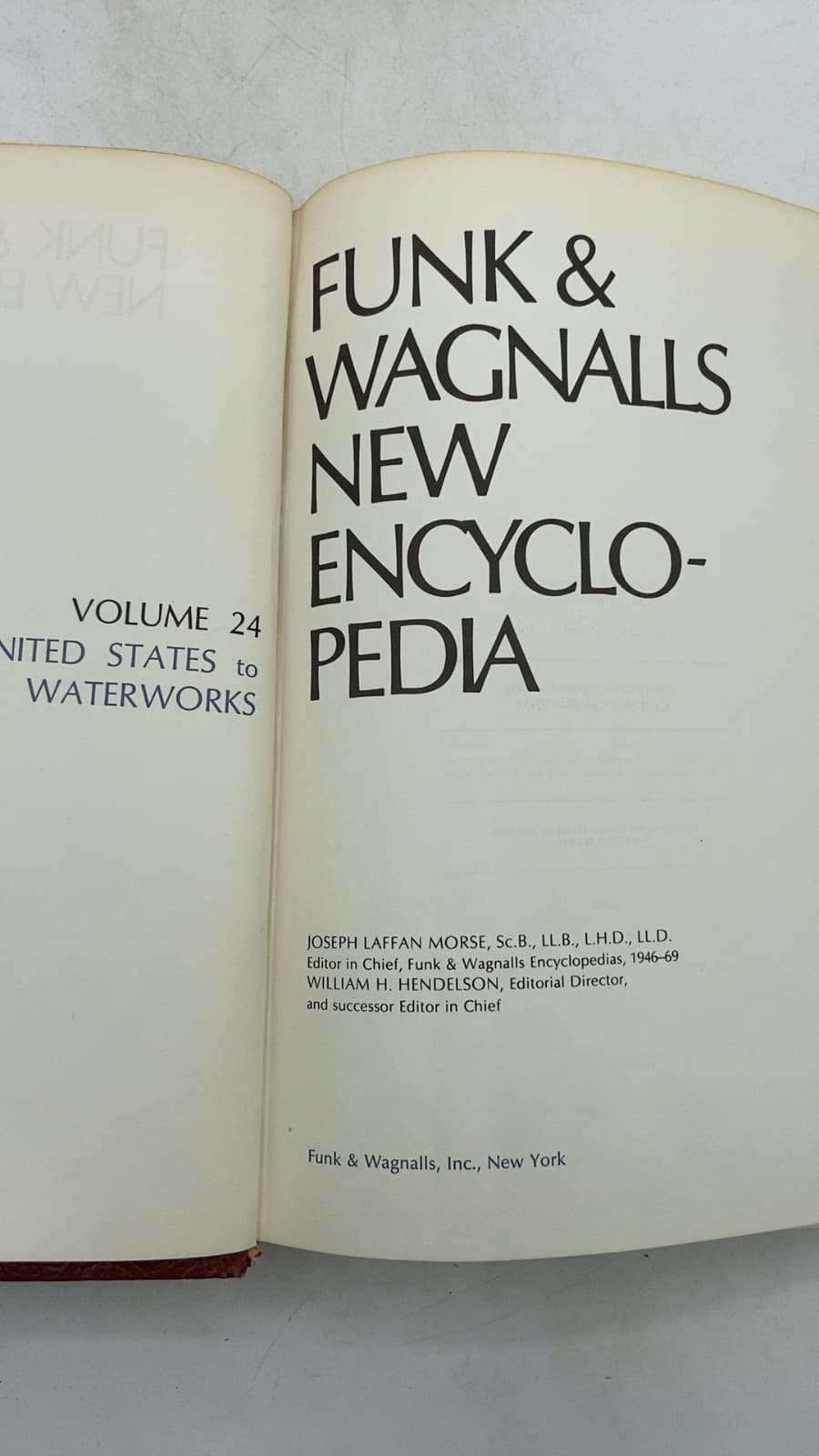 Funk & Wagnalls New Encyclopedia, Volume 24 by Joseph Laffan Morse, Sc.B., LL.B., L.H.D., LL.D. - title page