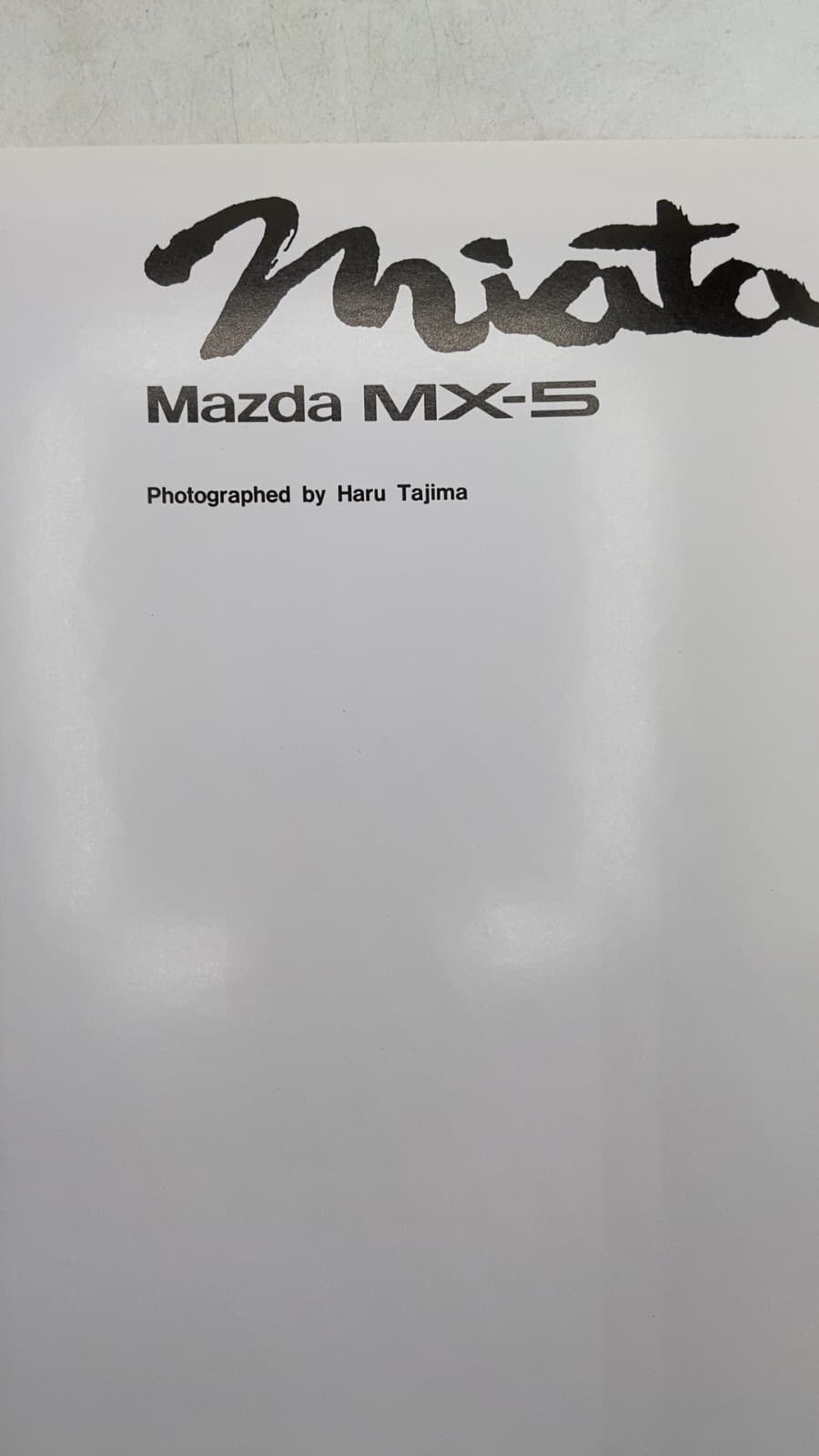 Miata Mazda MX-5 by Haru Tajima - title page