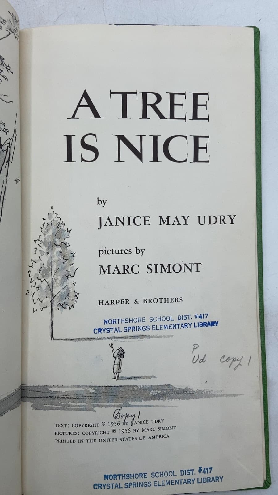 A Tree Is Nice by Janice May Udry - title page