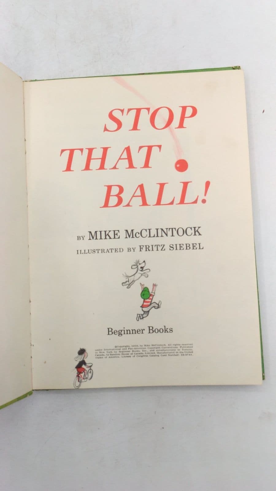 Stop That Ball! by Mike Mcclintock - title page