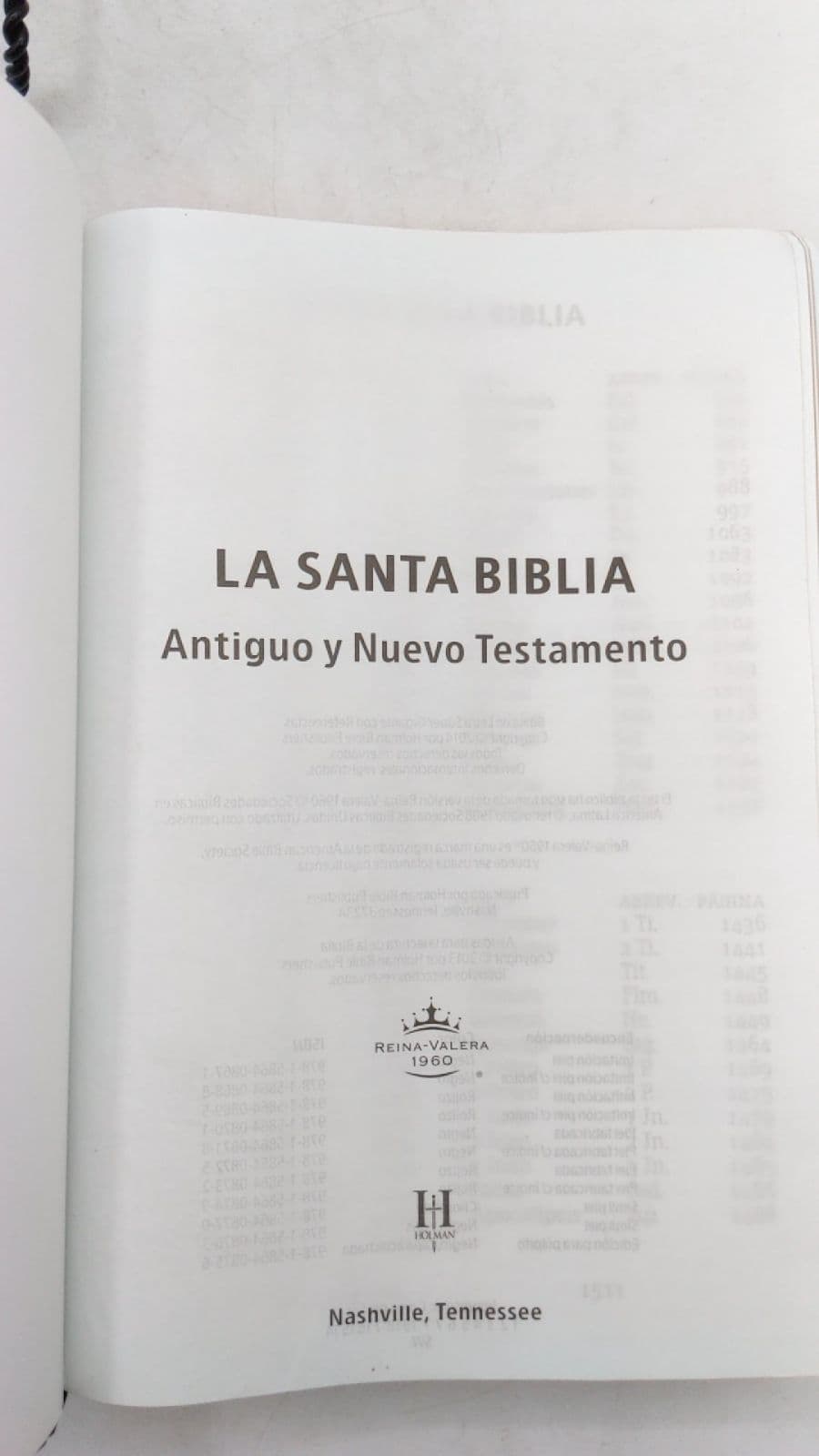 LA SANTA BIBLIA Antiguo y Nuevo Testamento - title page