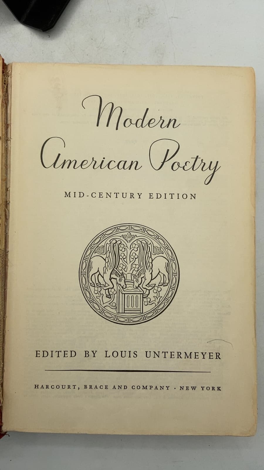 Modern American Poetry: Mid-Century Edition by Louis Untermeyer - title page