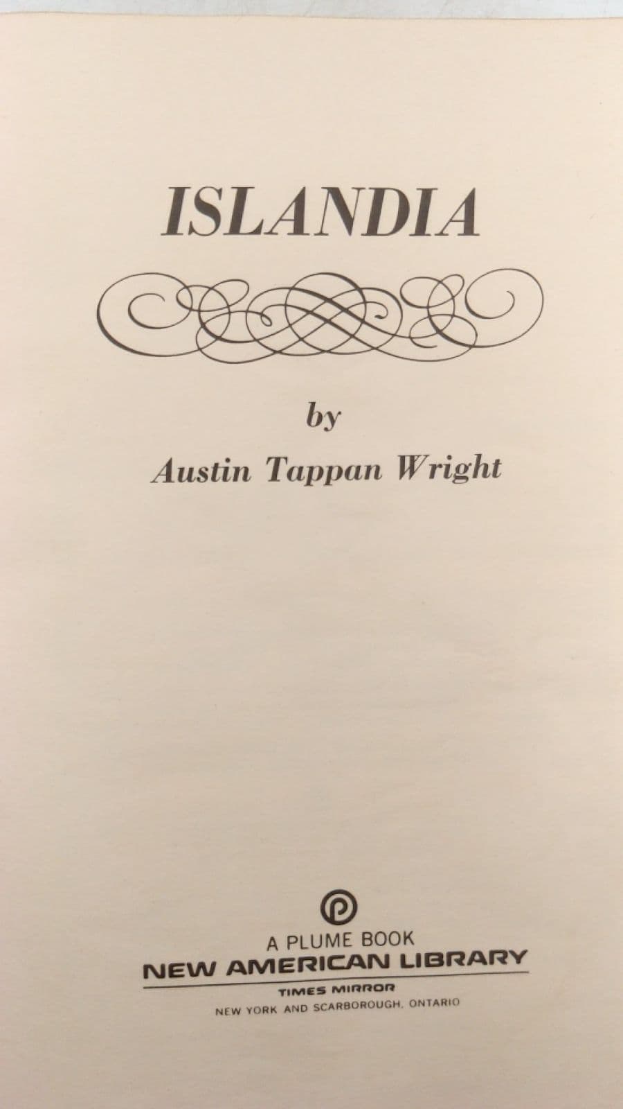 Islandia by Austin Tappan Wright - title page