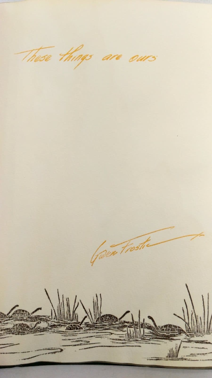 These Things Are Ours by Gwen Frostic - title page