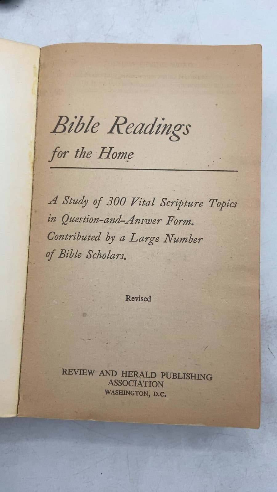 Bible Readings for the Home - title page