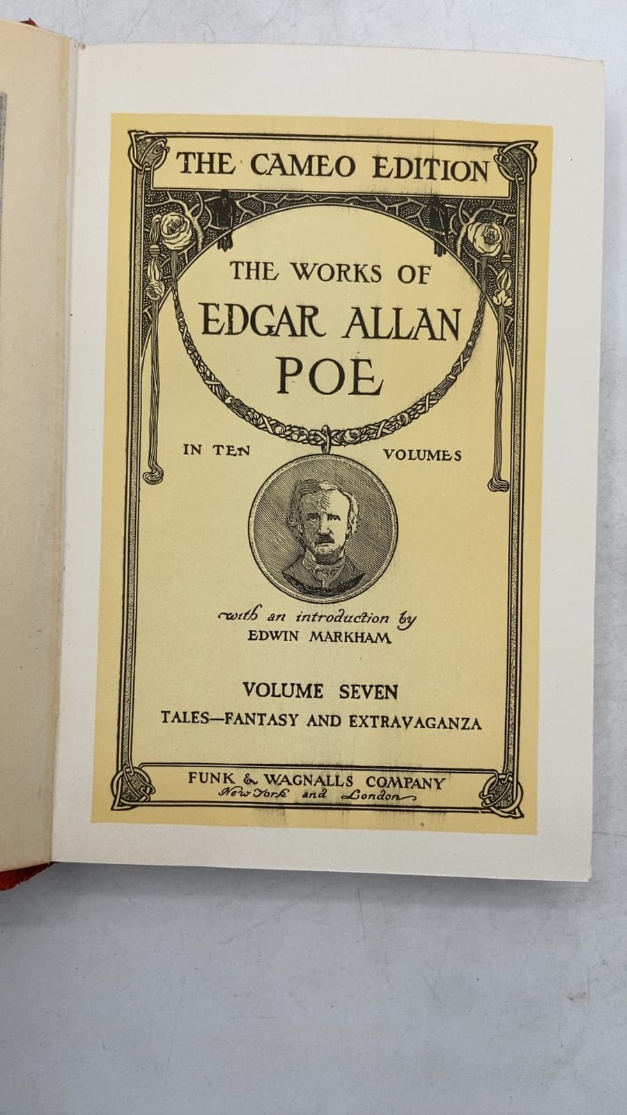 The Works of Edgar Allan Poe, Volume Seven: Tales—Fantasy and Extravaganza by Edgar Allan Poe - title page