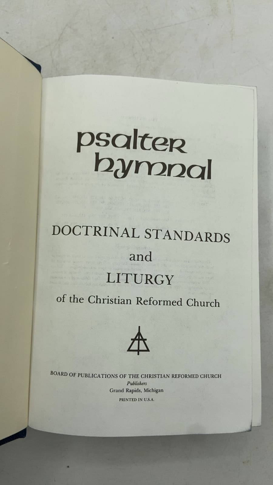 Psalter Hymnal: Doctrinal Standards and Liturgy of the Christian Reformed Church - title page