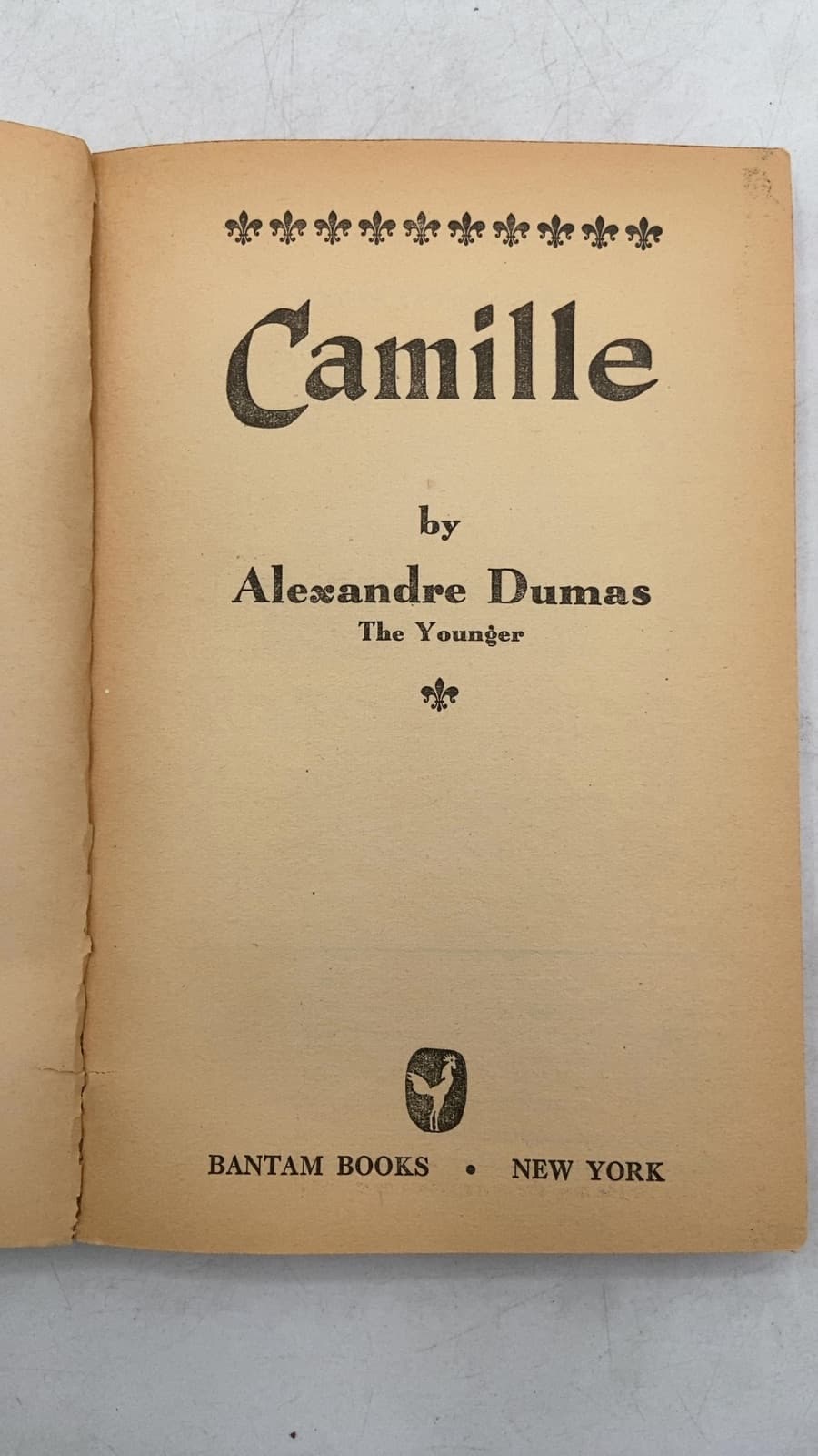 Camille by Alexandre Dumas The Younger - title page