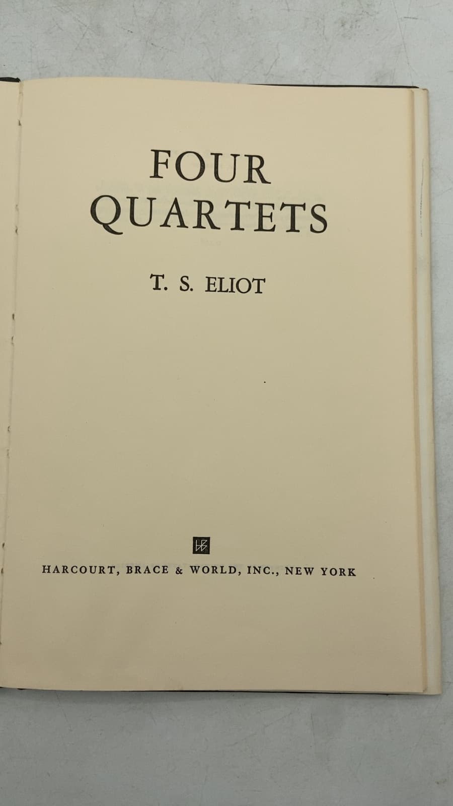 Four Quartets by T. S. Eliot - title page