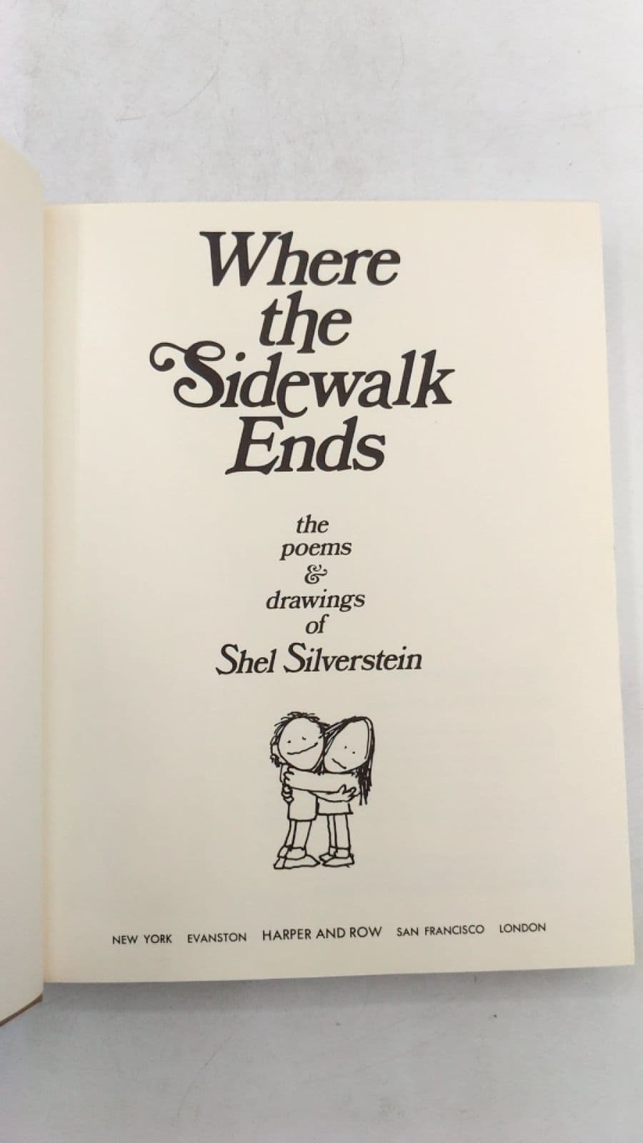 Where the Sidewalk Ends by Shel Silverstein - title page