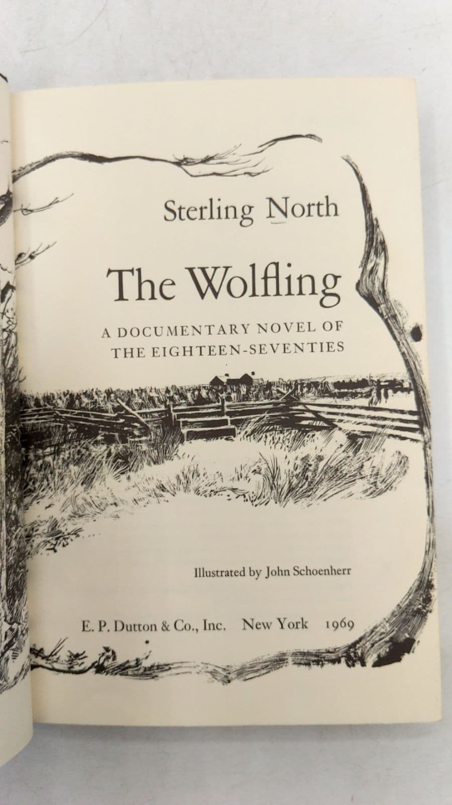 The Wolfling: A Documentary Novel of the Eighteen-Seventies by Sterling North - title page