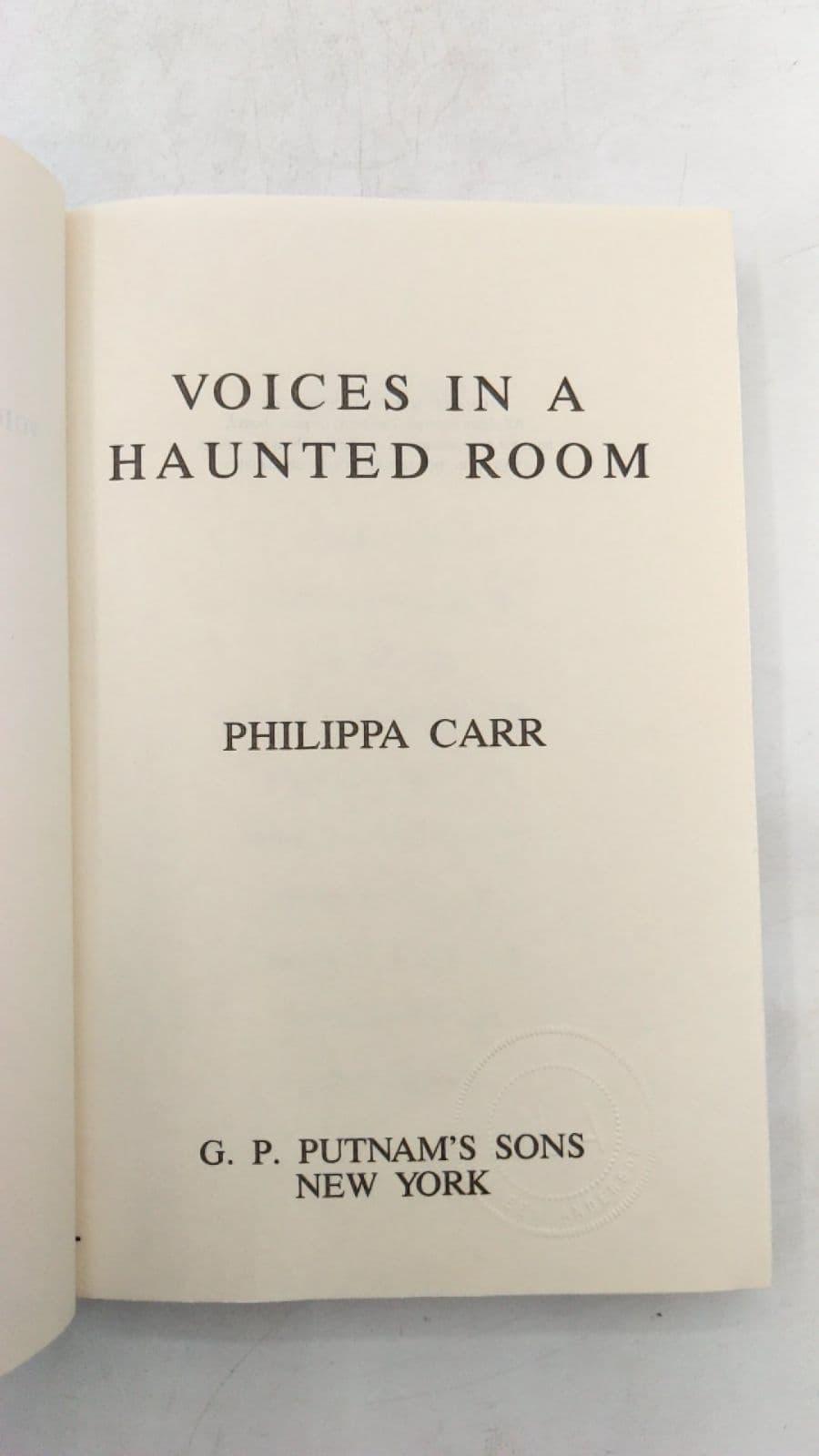 Voices IN A Haunted Room by Philippa Carr - title page