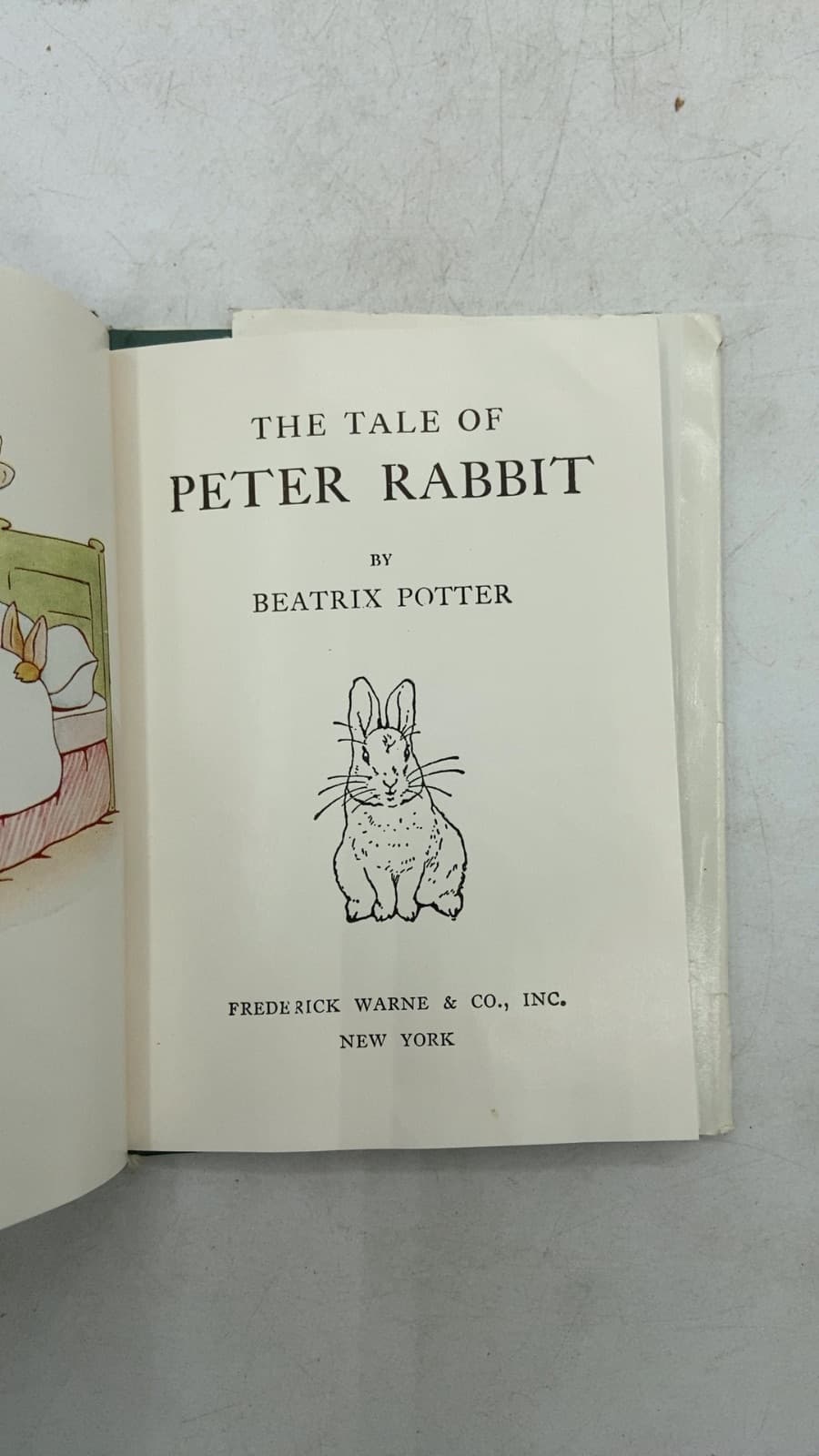 The Tale of Peter Rabbit by Beatrix Potter - title page