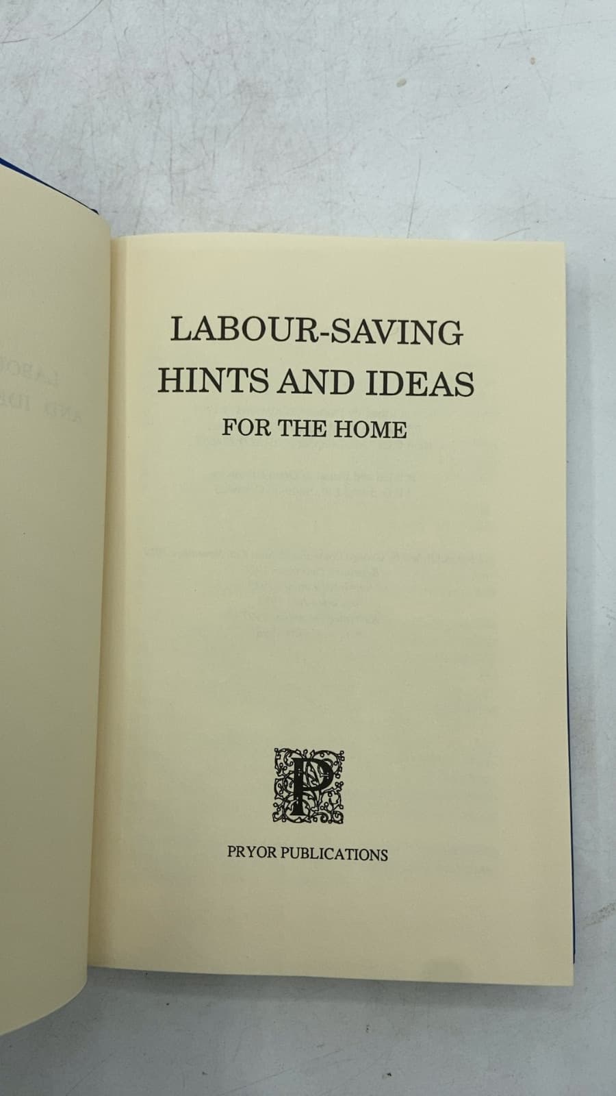Labour-Saving Hints and Ideas for the Home - title page