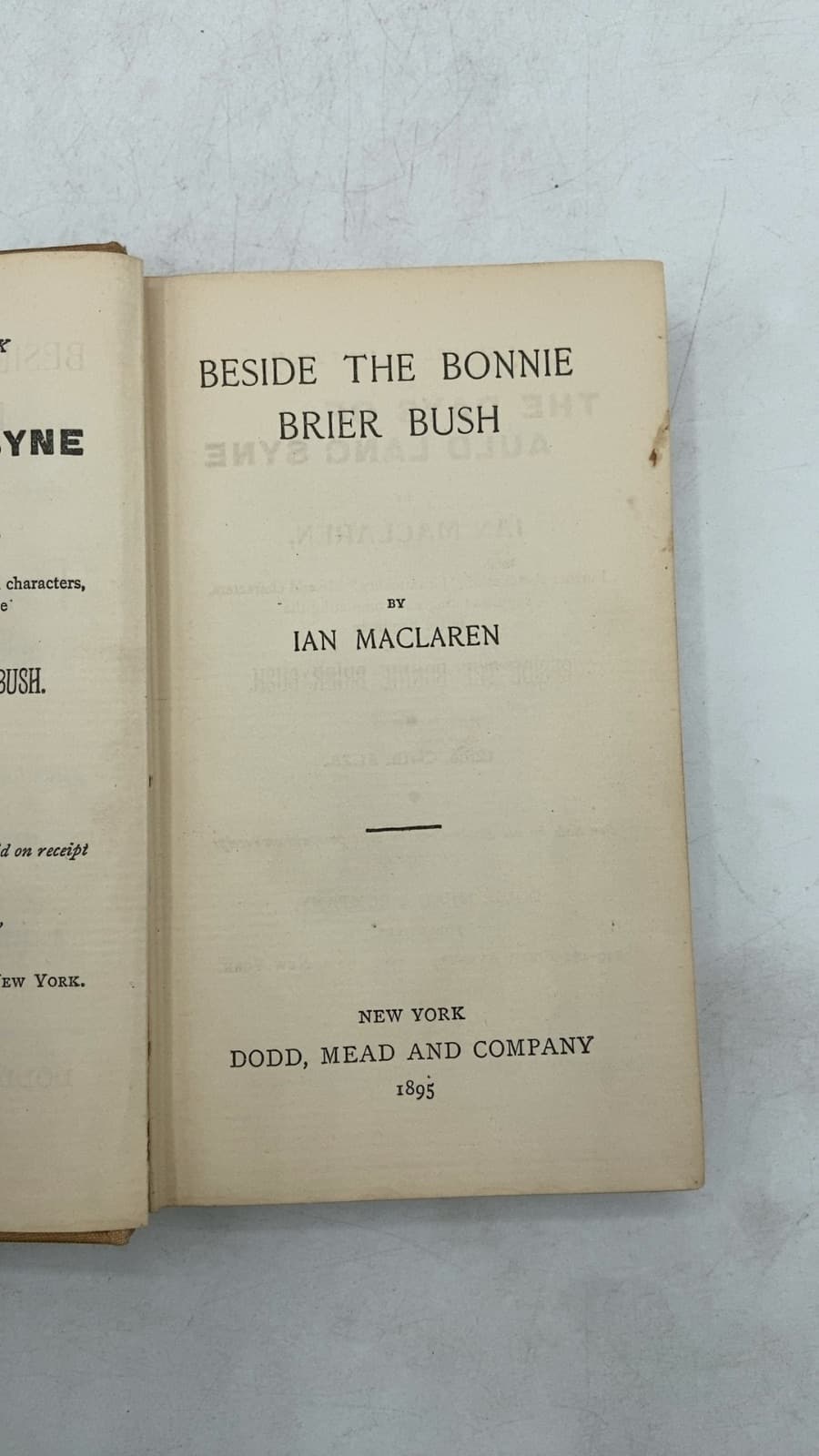 Beside the Bonnie Brier Bush by Ian MacLaren - title page