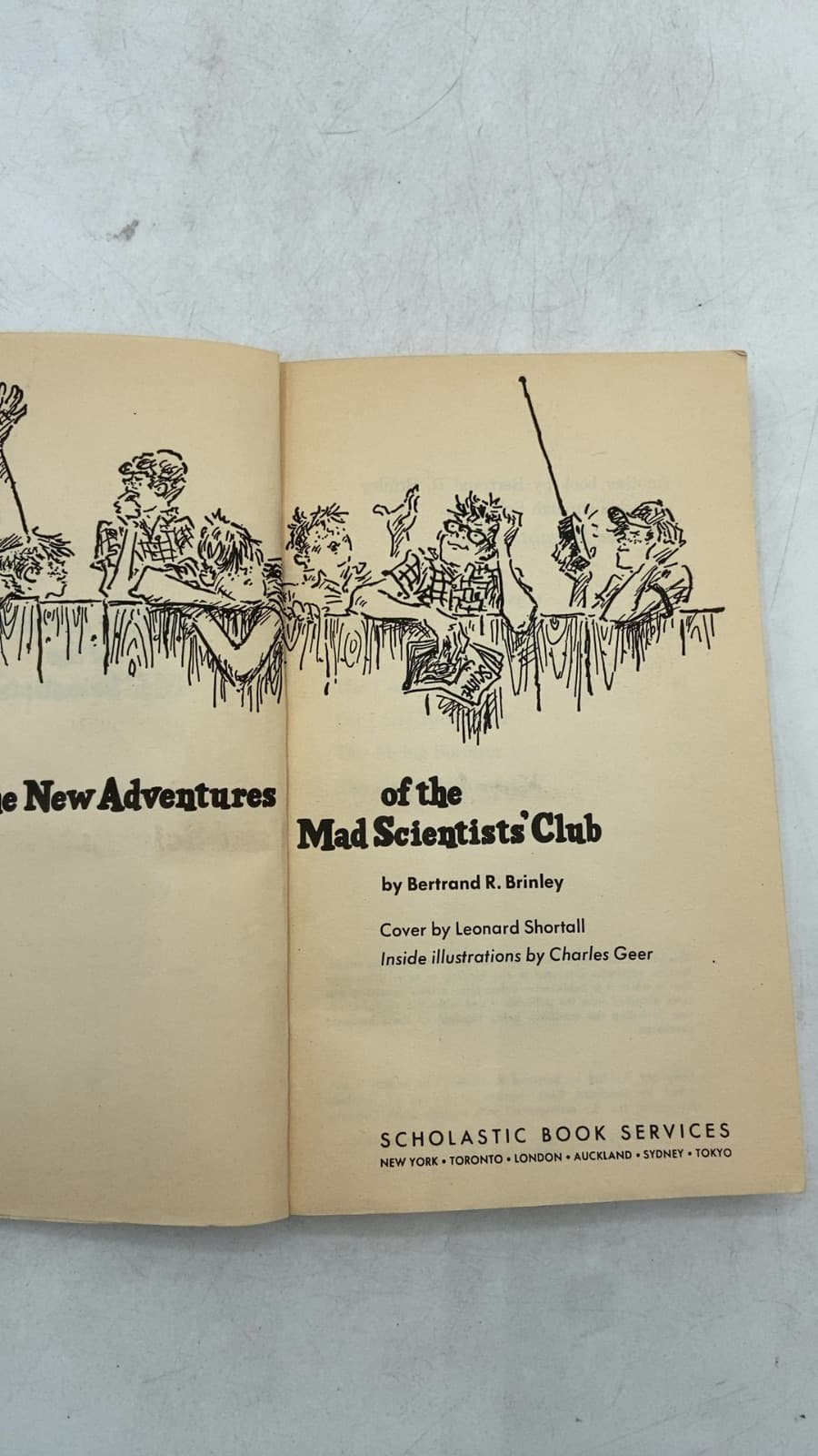 The New Adventures of the Mad Scientists' Club by Bertrand R. Brinley - title page
