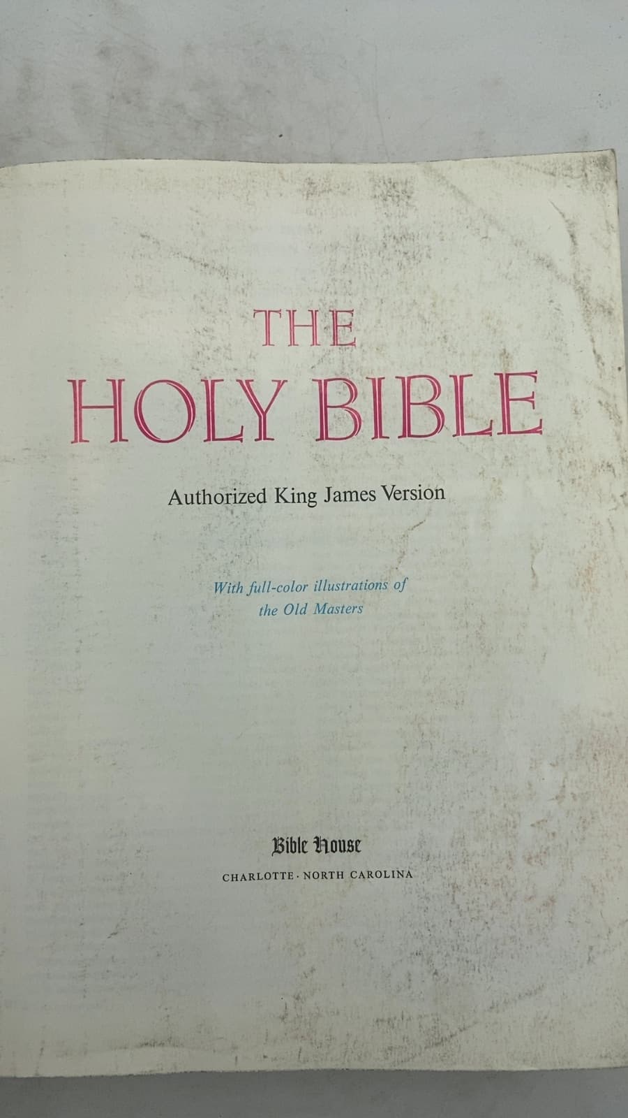 The Holy Bible: Authorized King James Version - title page