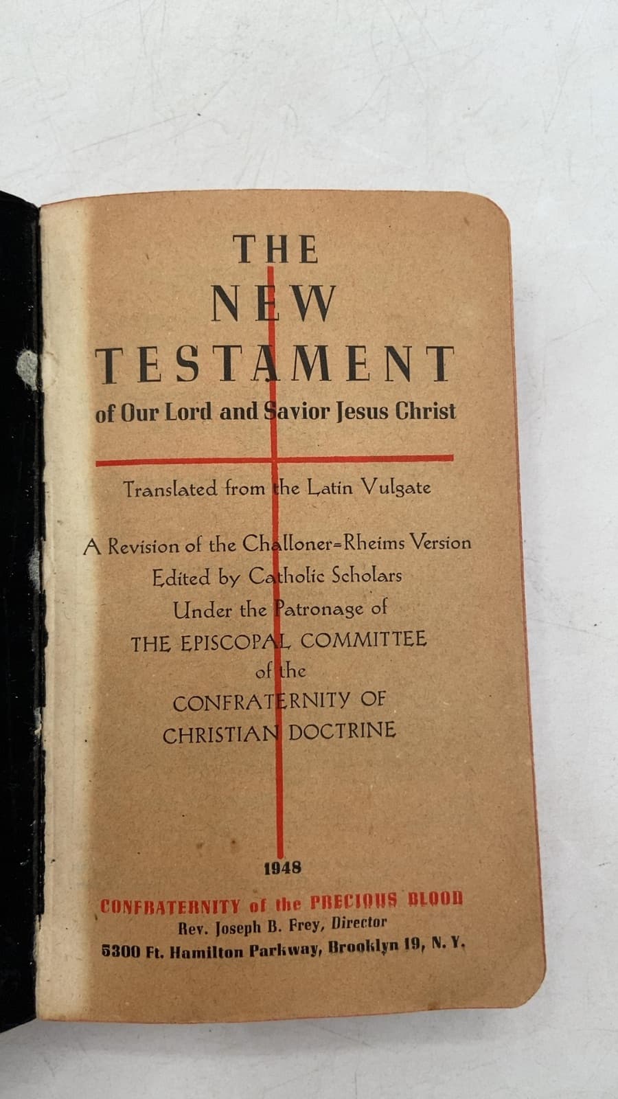 The New Testament of Our Lord and Savior Jesus Christ - title page