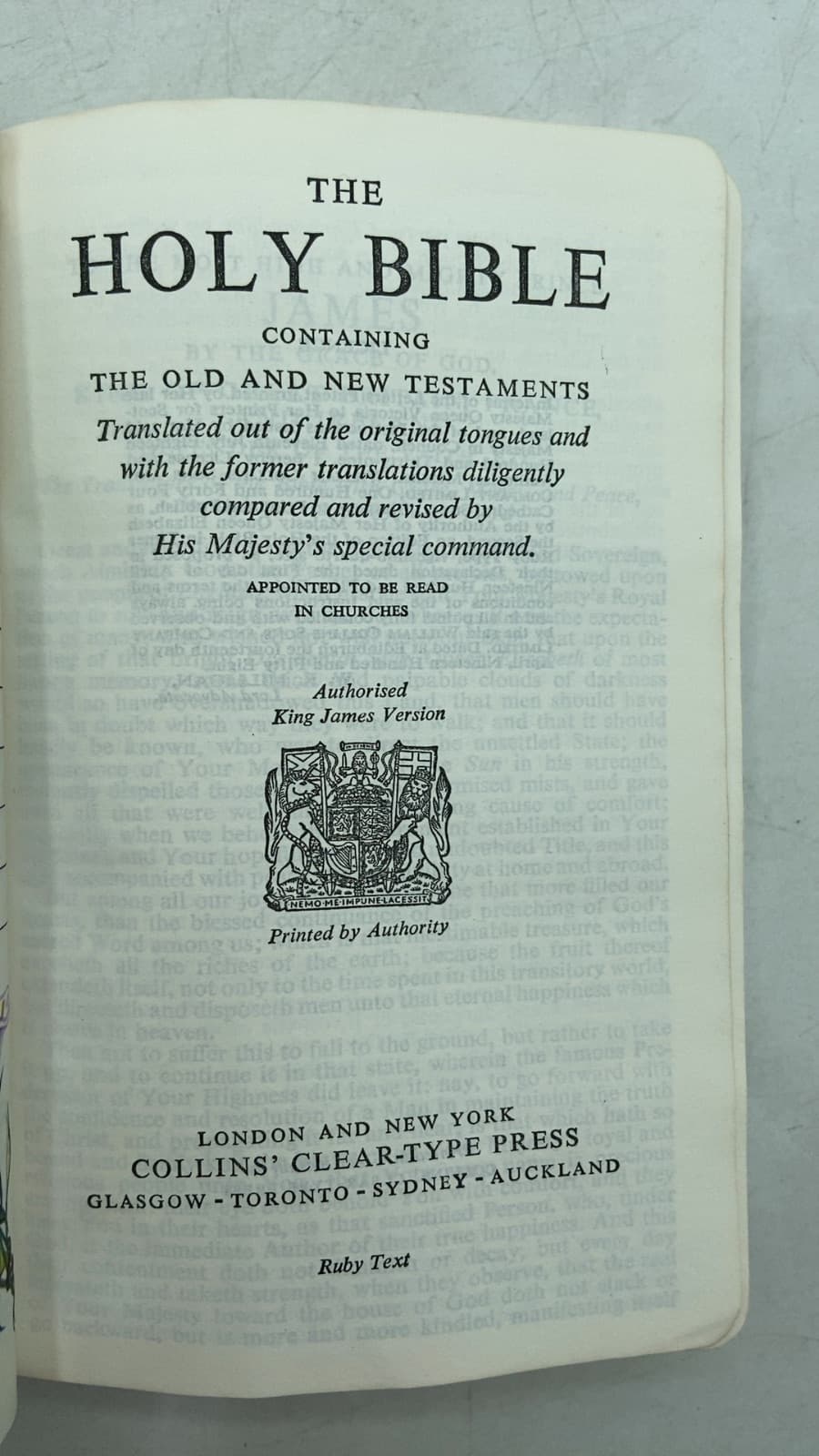 THE Holy Bible - title page