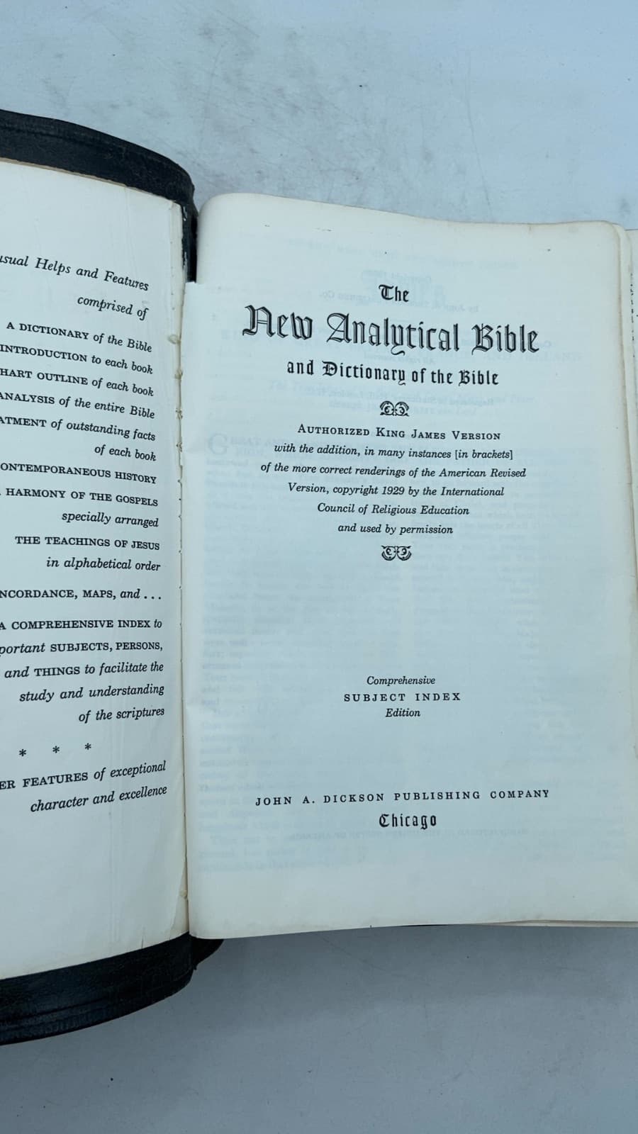The New Analytical Bible and Dictionary of the Bible - title page