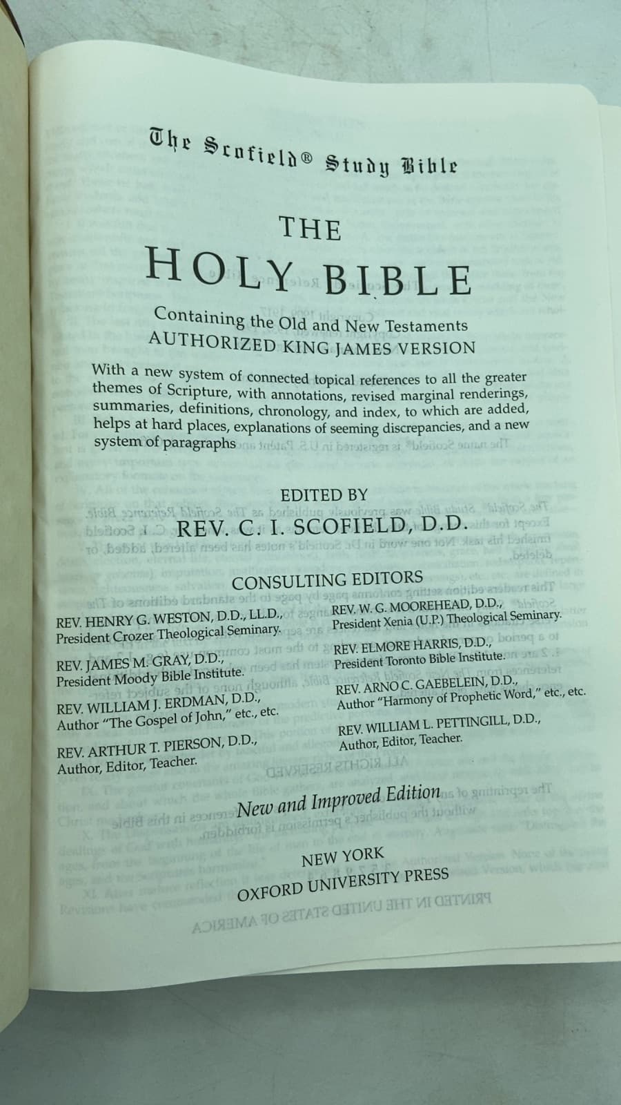 The Holy Bible by Rev. C. I. Scofield, D.D. - title page