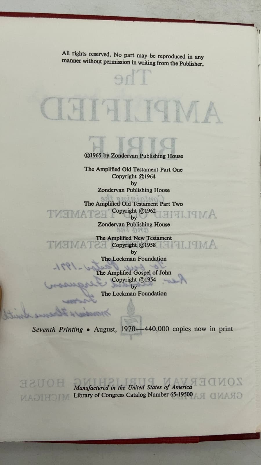 The Amplified Bible - title page