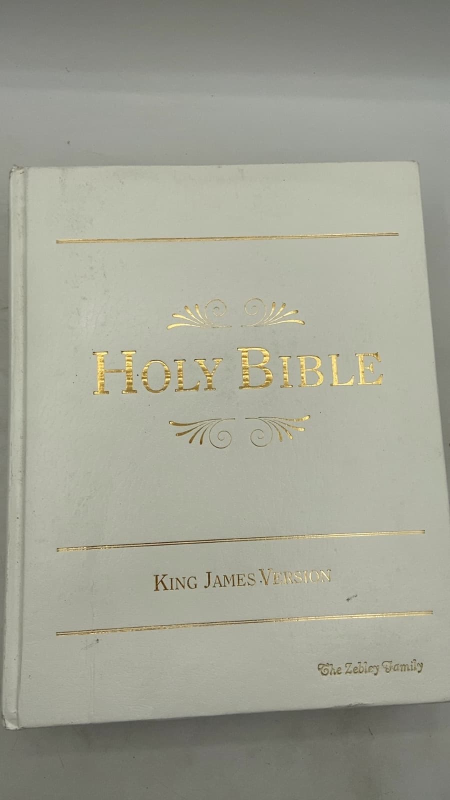 Holy Bible - quarter view showing binding condition