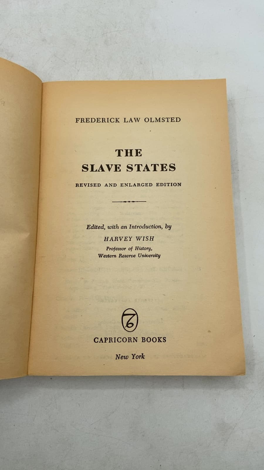 The Slave States by Frederick Law Olmsted - title page