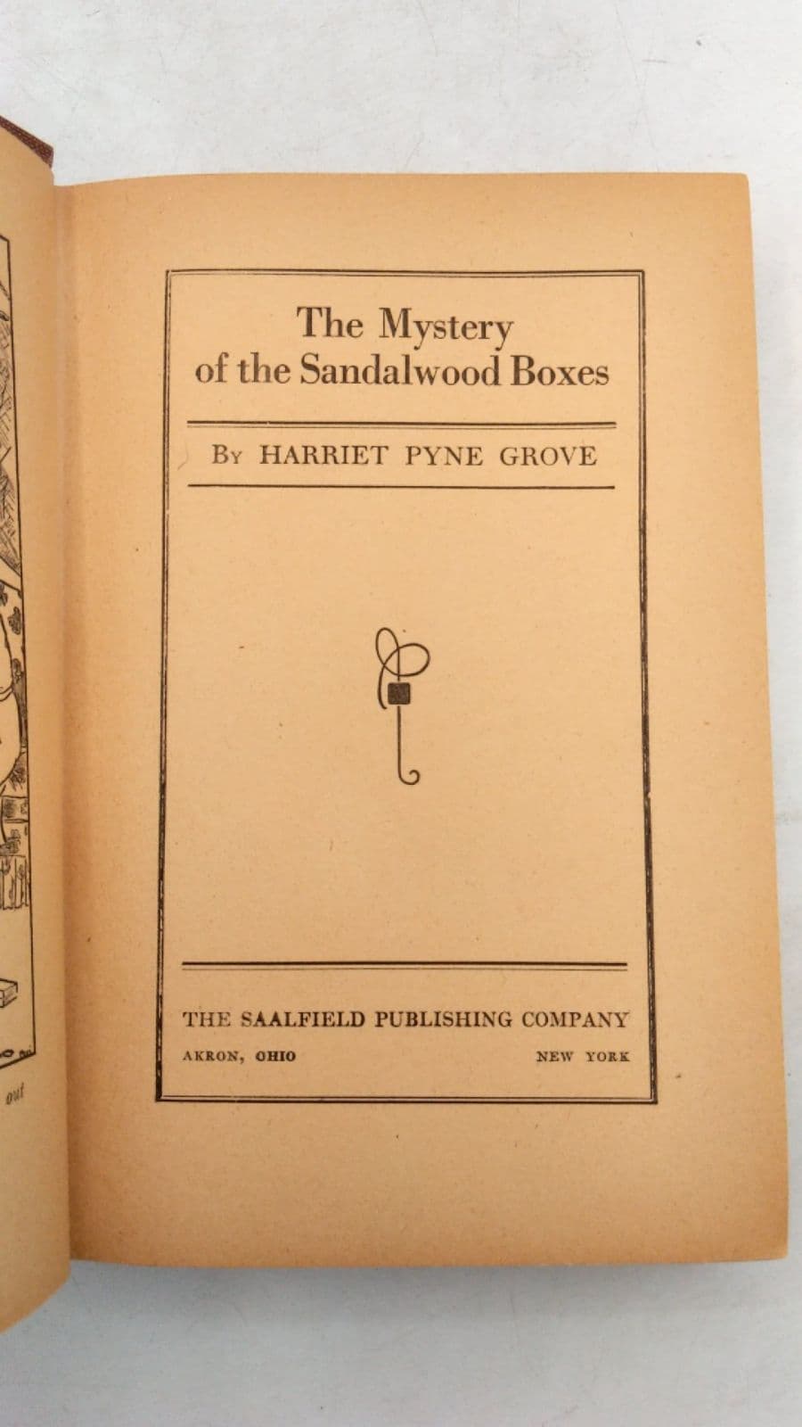 The Mystery of the Sandalwood Boxes by Harriet Pyne Grove - title page