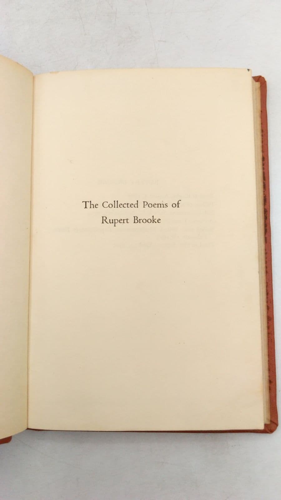 The Collected Poems of Rupert Brooke by Rupert Brooke - title page