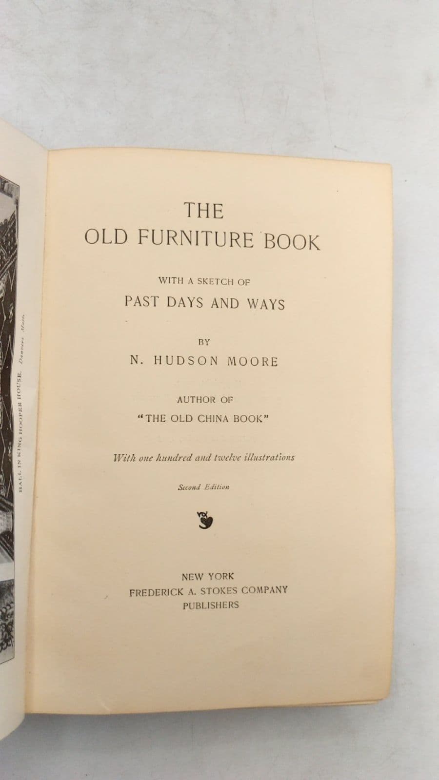 The Old Furniture Book by N. Hudson Moore - title page
