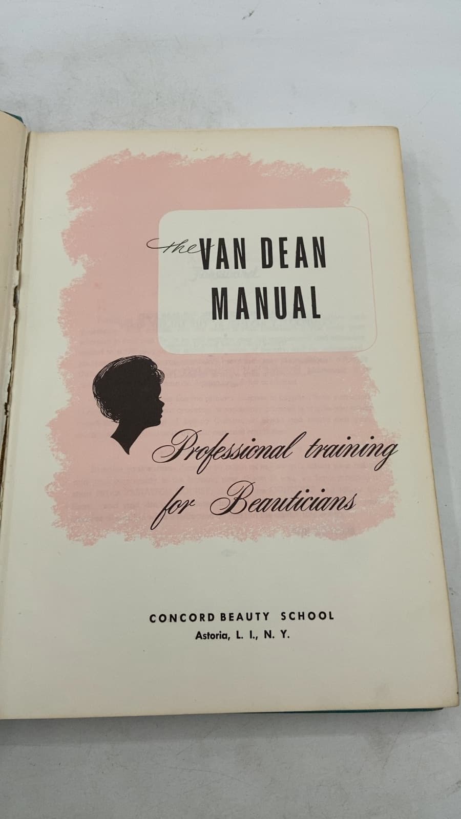 The Van Dean Manual: Professional Training for Beauticians by The Van Dean Staff; Milady Staff - title page