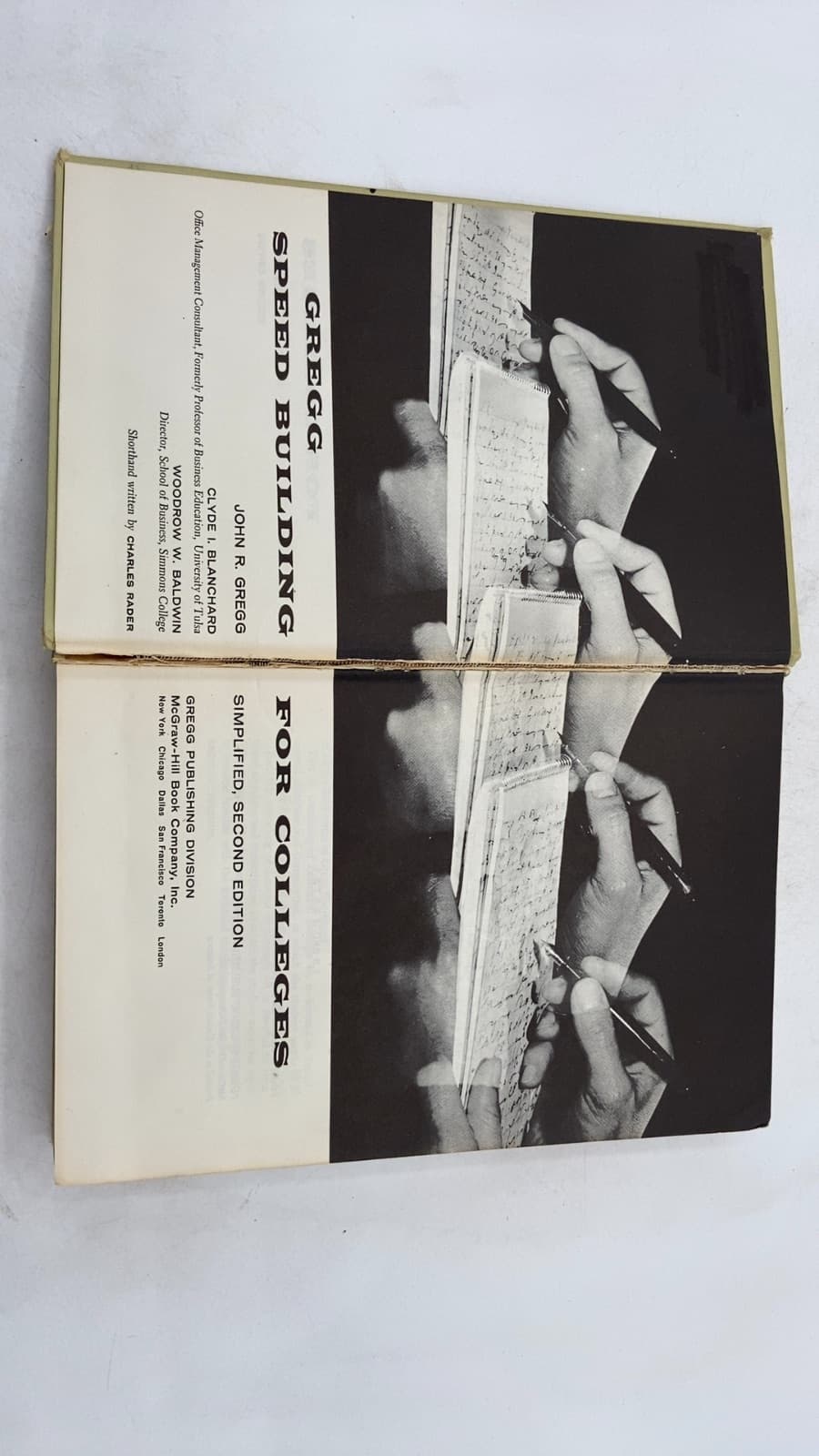 Gregg Speed Building for Colleges, Simplified, Second Edition by John R. Gregg, Clyde W. Blanchard, Woodrow W. Baldwin - title page