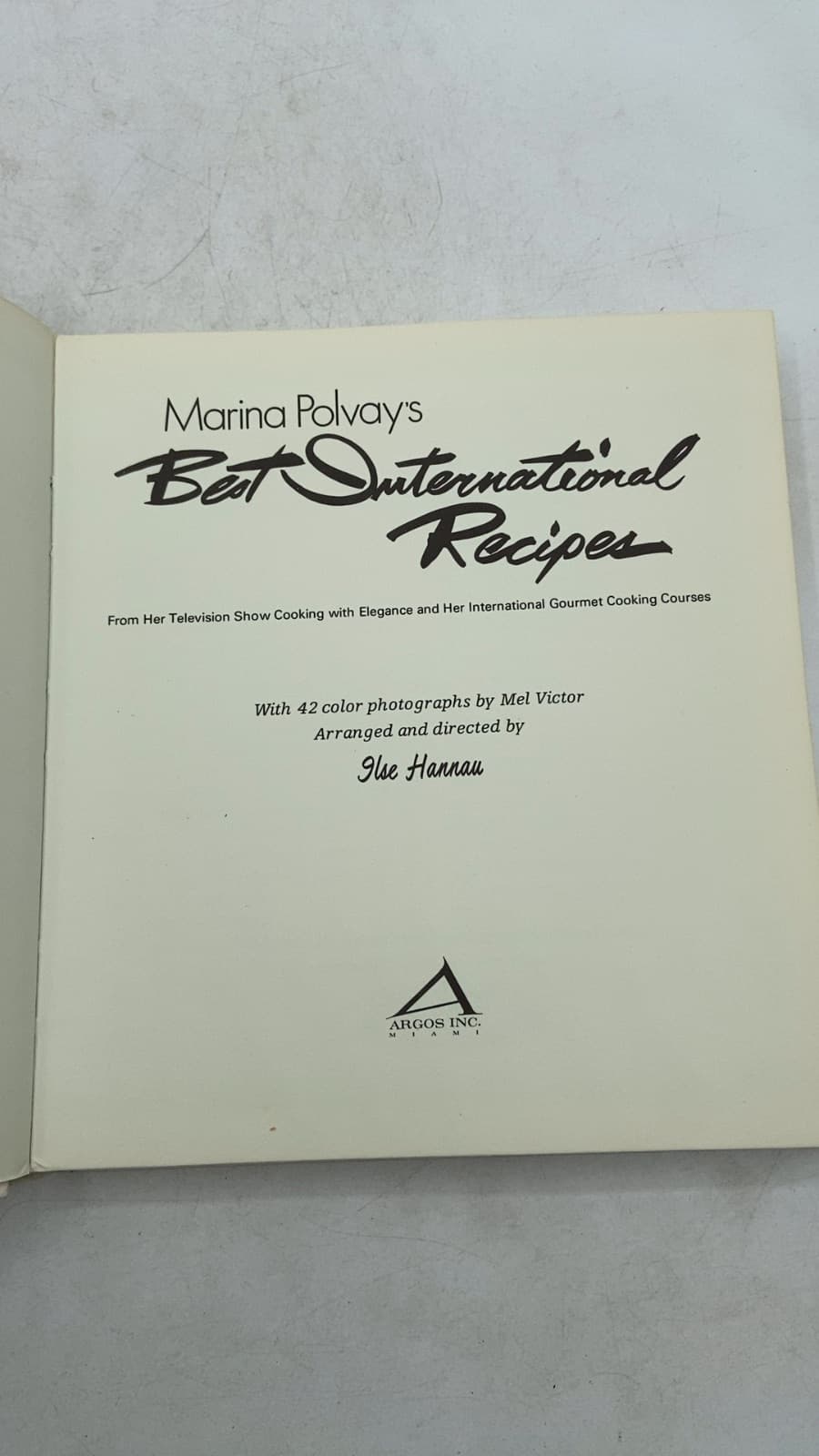 Marina Polvay's Best International Recipes by Marina Polvay - title page