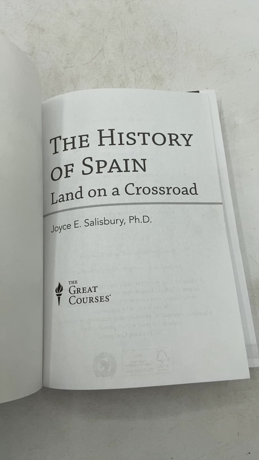 The History of Spain: Land on a Crossroad by Joyce E. Salisbury, Ph.D. - title page